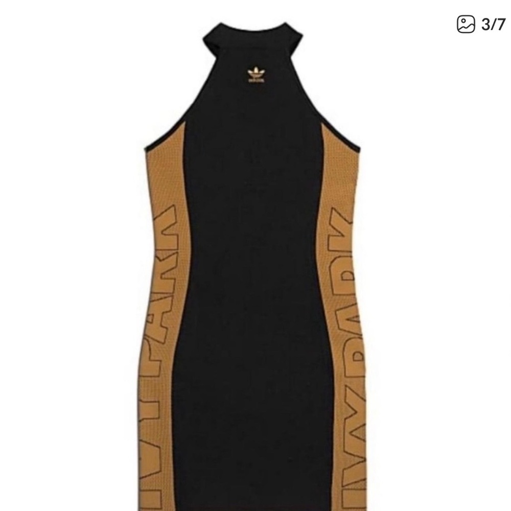IVY PARK x ADIDAS Black and Tan Mini Dress